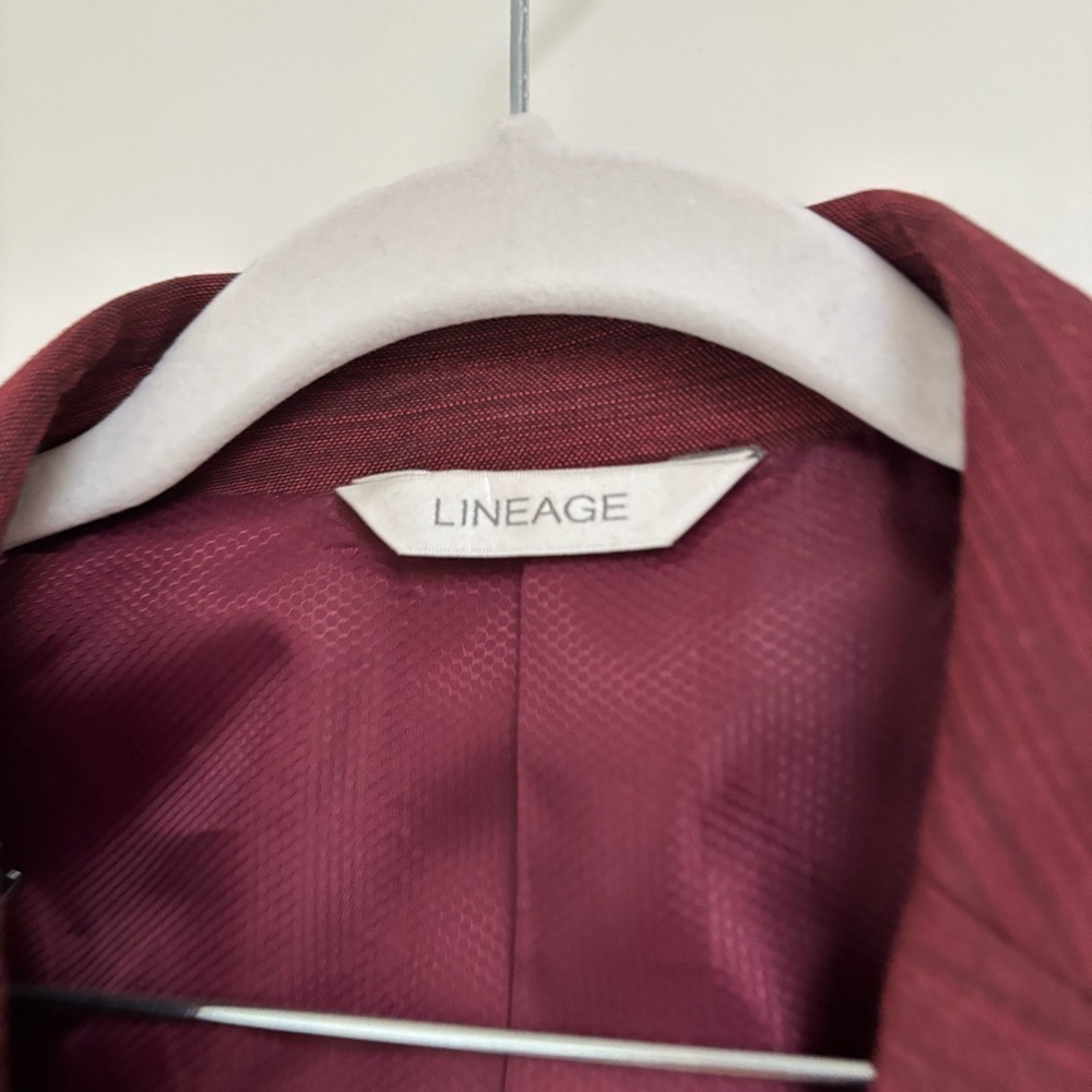 Men's Burgundy Jersey Suit by Lineage Globus - Picture 3 of 5